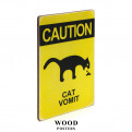 Постер "Caution, cat vomit"